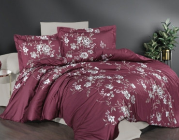 Турецкое постельное белье First Choice Cotton Satin Arya Rose полуторное