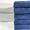 Полотенце турецкое махровое однотонное Zeron 70х140 синее 550 г/м2