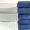 Полотенце турецкое махровое однотонное Zeron 50х90 синее 550 г/м2