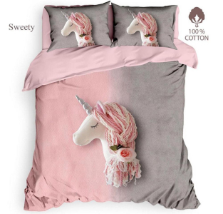 Постельное белье Club Cotton Turkey ранфорс 3D Color Sweety евро