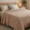 Простынь махровая жаккардовая Parisa Home Premium 200х220 плотность 470 г/м2 бежевая