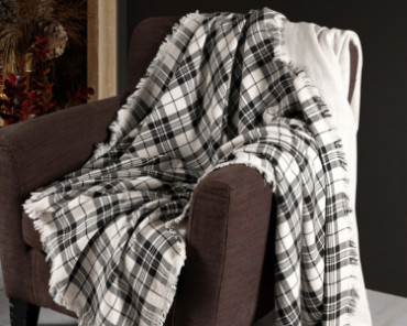 Турецький плед-покривало First Choice 240×220 см Ruma Plaid Black