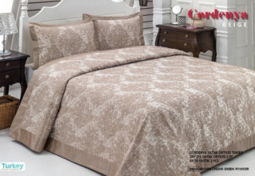 Покрывало с наволочками Hanibaba Gardenia Beige 240х260