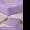 Простынь на резинке LARA сатин LUX dp13257 VIOLET 160х200+25 см