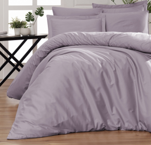 Турецкое постельное белье First Choice Cotton Satin Snazzy Lavender евро