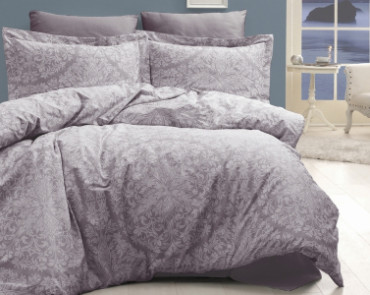 Турецкое постельное белье First Choice Cotton Satin Vanessa Lavender полуторное