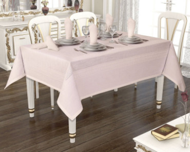 Скатерть Jackline Pano Linen Rose 9886-6 160х220