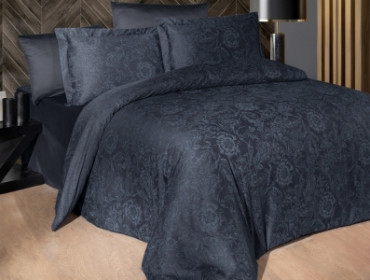 Турецька постільна білизна First Choice Cotton Satin Advina Eclipse євро