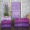 Набор махровых полотенец Zeron 3 штуки 15842 Damkas Desen Bamboo фиолетовый 70х140