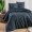 Турецкое постельное белье First Choice фланель Sadora navy blue полуторное