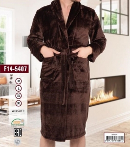 Халат Cocoon велсофт мужской 14-5407 Brown размер XL