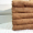 Набор турецких махровых однотонных полотенец Zeron 50х90 3 шт светло-коричневый 550 г/м2