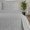 Турецкое велюровое покрывало Merinos 220 x 240 см Modern Line Light Grey с наволочками 50х70