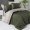 Турецкое постельное белье First Choice De Luxe сатин Dark Green Sand евро