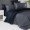 Турецкое постельное белье First Choice De luxe сатин Dark Series Serenity Dark Grey Navy Blue евро
