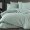 Турецкое постельное белье Charlotte Stripe Satin 200х220 Mint евро с простынью на резинке 160х200х30см