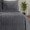 Турецкое велюровое покрывало Merinos 220 x 240 см Modern Line Dark Grey с наволочками 50х70