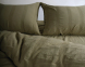Турецкое постельное белье из вареного хлопка Limasso Stonewashed Ranforse 200 х 220 см Cassandra Olive 8