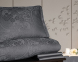 Турецька постільна білизна La Romano Premium Satin Rodel Steel Grey євро 0