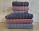 Набор турецких махровых полотенец Cestepe MicroCotton Premium 3 штуки 50x90 + 3 штуки 70х140 Ucgen 2 плотность 600 г/м2 1