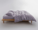 Турецька постільна білизна із вареної бавовни Limasso Stonewashed 200 х 220 см Opal Grey 2