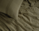 Турецкое постельное белье из вареного хлопка Limasso Stonewashed Ranforse 200 х 220 см Cassandra Olive 7