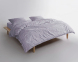 Турецька постільна білизна із вареної бавовни Limasso Stonewashed 200 х 220 см Opal Grey 3