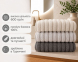 Набор турецких махровых полотенец Cestepe MicroCotton Premium 3 штуки 70x140 Ezgi 1 плотность 600 г/м2 0