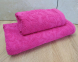 Набор турецких махровых полотенец Zeron 50х90+70х140 Damask Pink 2