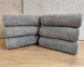 Набор турецких махровых однотонных полотенец Zeron 6 штук 50х90 Light Gray плотность 500 г/м2 3