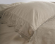 Турецька постільна білизна із вареної бавовни Limasso Stonewashed 200 х 220 см Sicilia Oxford Tan 2