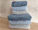 Набор турецких махровых полотенец Cestepe MicroCotton Premium 3 штуки 50x90 + 3 штуки 70х140 Eva 1 плотность 600 г/м2 1