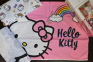 Детское постельное белье TAC Disney ранфорс 160×220 см Hello Kitty Travel с простынью на резинке 100 х 200 см 0