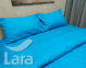 Постельное белье LARA бязь d11189s Turquoise семейное 2