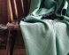Турецкий хлопковый плед-покрывало Issimo 170×230 см Yesil 0