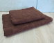 Набор турецких махровых полотенец Zeron 50х90+70х140 Damask Brown 0