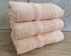 Набор турецких бамбуковых махровых полотенец Zeron 3 штуки 50х90 Bamboo Juicy Peach 0
