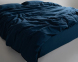Турецкое постельное белье из вареного хлопка Limasso Stonewashed Ranforse семейное Dress Blue 6
