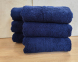 Набор турецких махровых однотонных полотенец Zeron 6 штук 50х90 Dark Blue плотность 500 г/м2 3