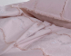 Турецкое постельное белье из вареного хлопка Limasso Stonewashed Ranforse с вышивкой 200 х 220 см Lucyna Pristine 0