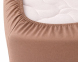 Простынь на резинке LARA сатин LUX dp13256 COFFEE 160х200+25 см 3