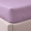 Простынь на резинке LARA сатин LUX dp13257 VIOLET 160х200+25 см 2