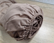 Простынь на резинке LARA сатин LUX dp13256 COFFEE 160х200+25 см 5
