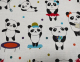 Покрывало вафельное EnLora Home 160x235 Love Pandas Beyaz 3