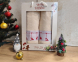 Набор новогодних полотенец Gulcan 50x90+70х140 Merry Christmas Decorations Beige 2