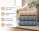Набір турецьких махрових рушників Cestepe MicroCotton Premium 3 штуки 50x90 Multi 2 щільність 600 г/м2 0