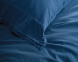 Турецька постільна білизна із вареної бавовни Limasso Stonewashed 200 х 220 см Sicilia Dress Blue 0