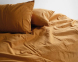Турецкое постельное белье из вареного хлопка Limasso Stonewashed Ranforse семейное Mustard 2
