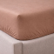 Простынь на резинке LARA сатин LUX dp13256 COFFEE 160х200+25 см 2