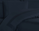 Турецкое постельное белье La Romano Mona Premium Satin Montova Navy Blue евро 4